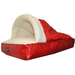dog bed for small dogs in red