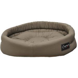 color range of washable dog bed in taupe