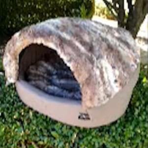 picture of lush klam dog bed in mocha